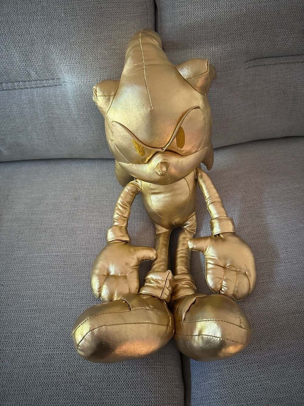 21" SEGA Sonic the Hedgehog Super Sonic Gold Plush